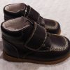 Bota piel pespunteada marrón