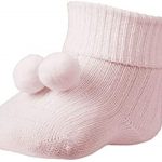 Calcetín bebe primera puesta pompón