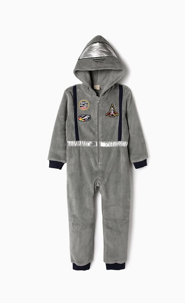 Pijama niño astronauta enterizo