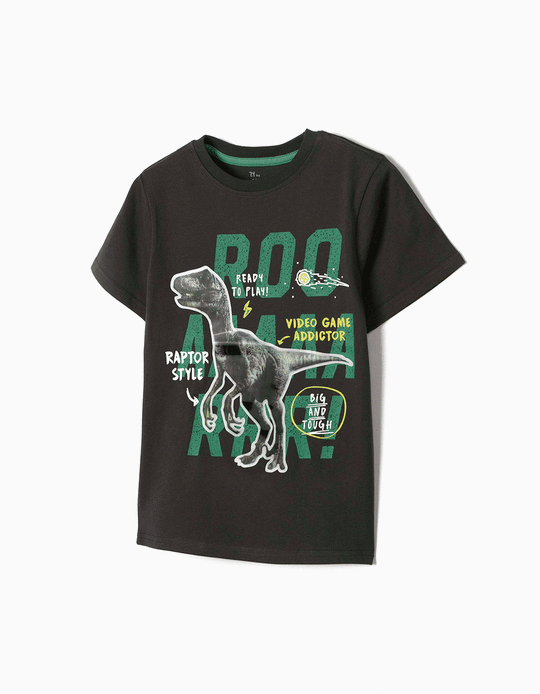 Camiseta niño dinosaurio 3d Zippy