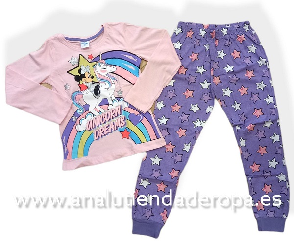 Pijama Disney unicornio con Minney