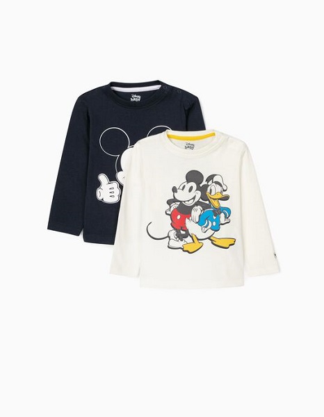 Pack camisetas bebe Mickey y Donald