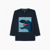Camiseta niño manga larga dinosaurio con lentejuela reversible