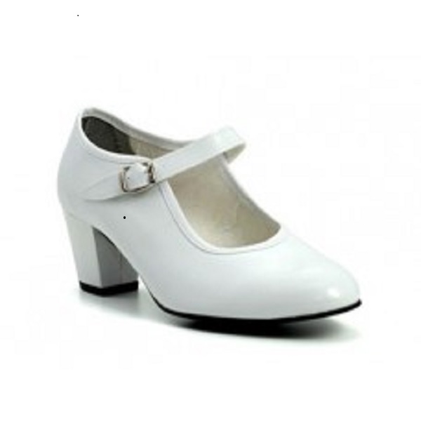Zapato flamenca blanco