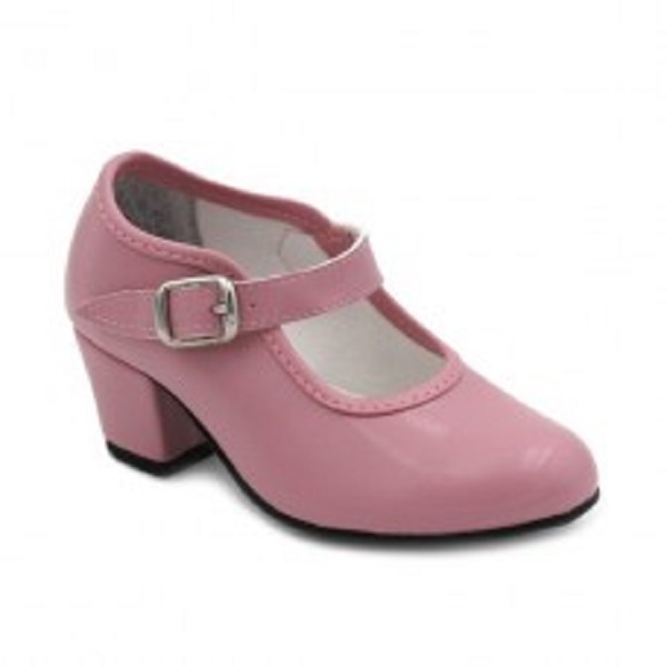 Zapato flamenca rosa