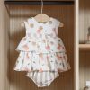 Vestido bebe algodón combinado con braguita