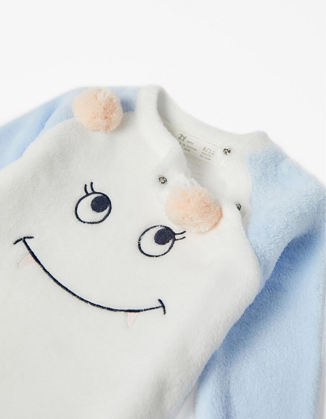 detalle pijama coralina para bebe