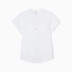 Camisa niño lino mangas cortas