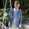 Traje comunión cuello Mao