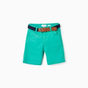 Bermuda niño verde con cinturón Zippy