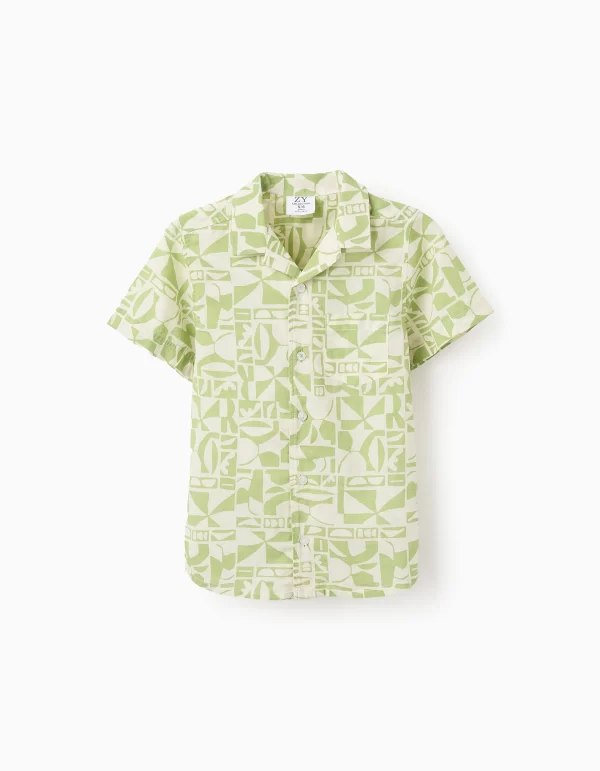 Camisa verde para niño