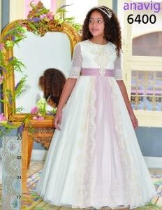 Vestido comuníon Anabig 6400