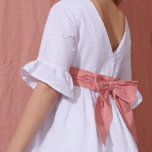 Vestido plumeti blanco