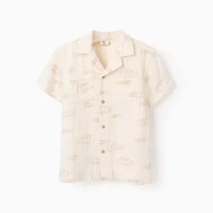 Camisa bambula cruda niño