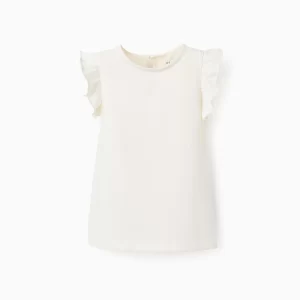 Camiseta cruda para niña