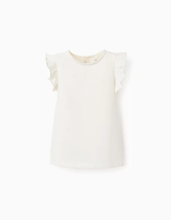 Camiseta cruda para niña