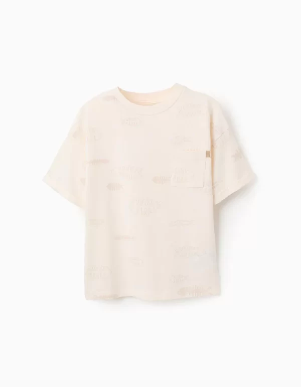 Camiseta niño cruda