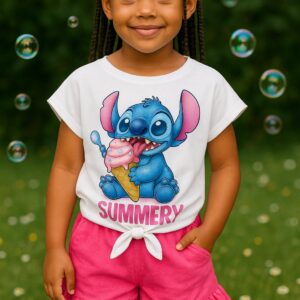 Conjunto niña stich helado