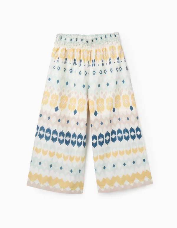 Pantalón niña etnico wide leg