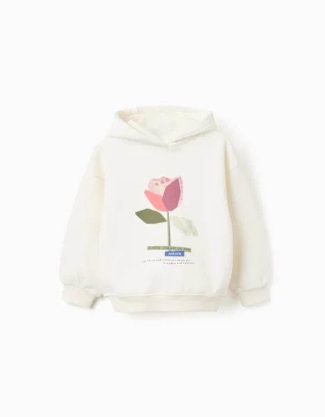 Sudadera flor para niña Zippy
