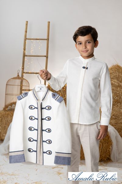 Camisa de comunión lino