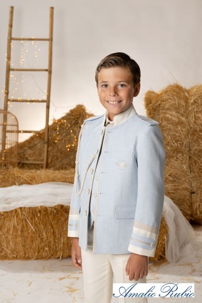 Traje de comunión celeste Amalio Rubio