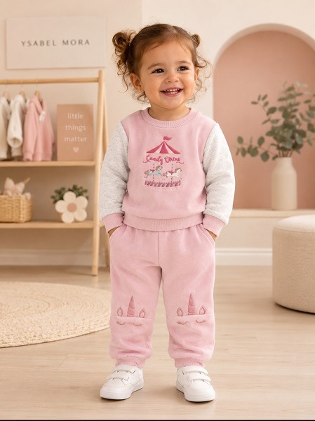 Chándal rosa para niña
