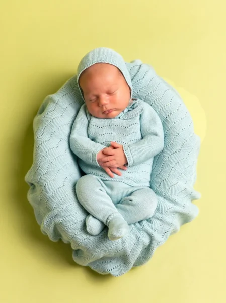 Traje bebe primera postura verde